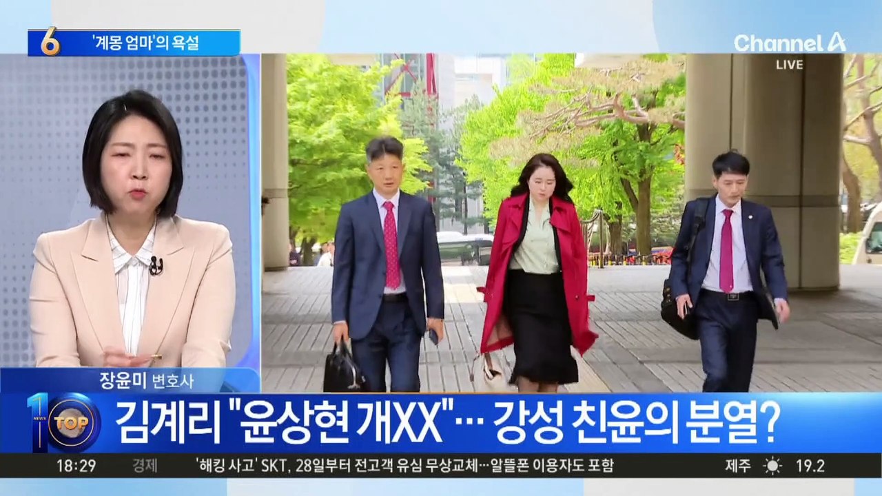 ‘계몽 엄마’ 김계리의 욕설…강성 친윤의 분열?