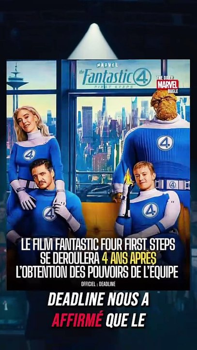 Les 4 fantastiques se dérouleront 4 ans après l'obtention des pouvoirs