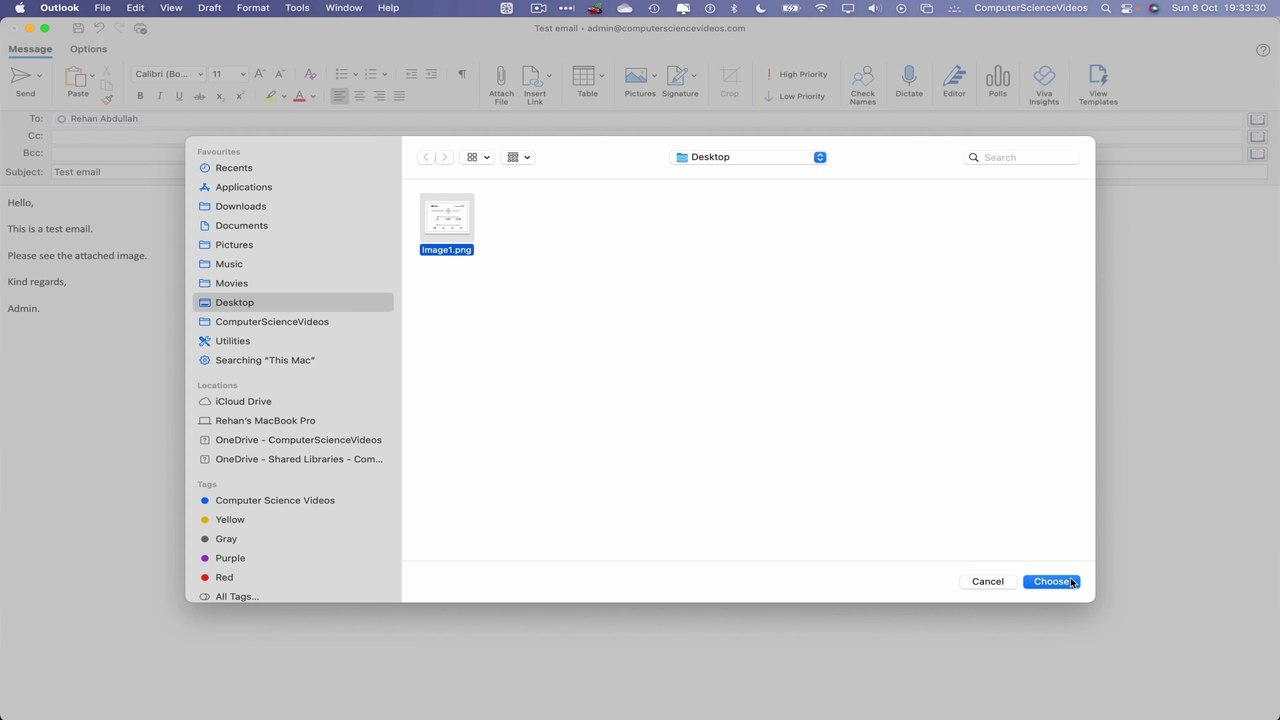 2 DIFFERENT WAYS TO ATTACH AN IMAGE TO YOUR EMAIL ON YOUR OUTLOOK APPLICATION ON A MAC | NEW