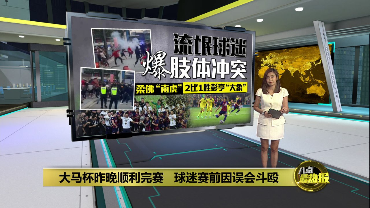 大马杯足球赛昨晚顺利完赛   双方球迷赛前因误会斗殴