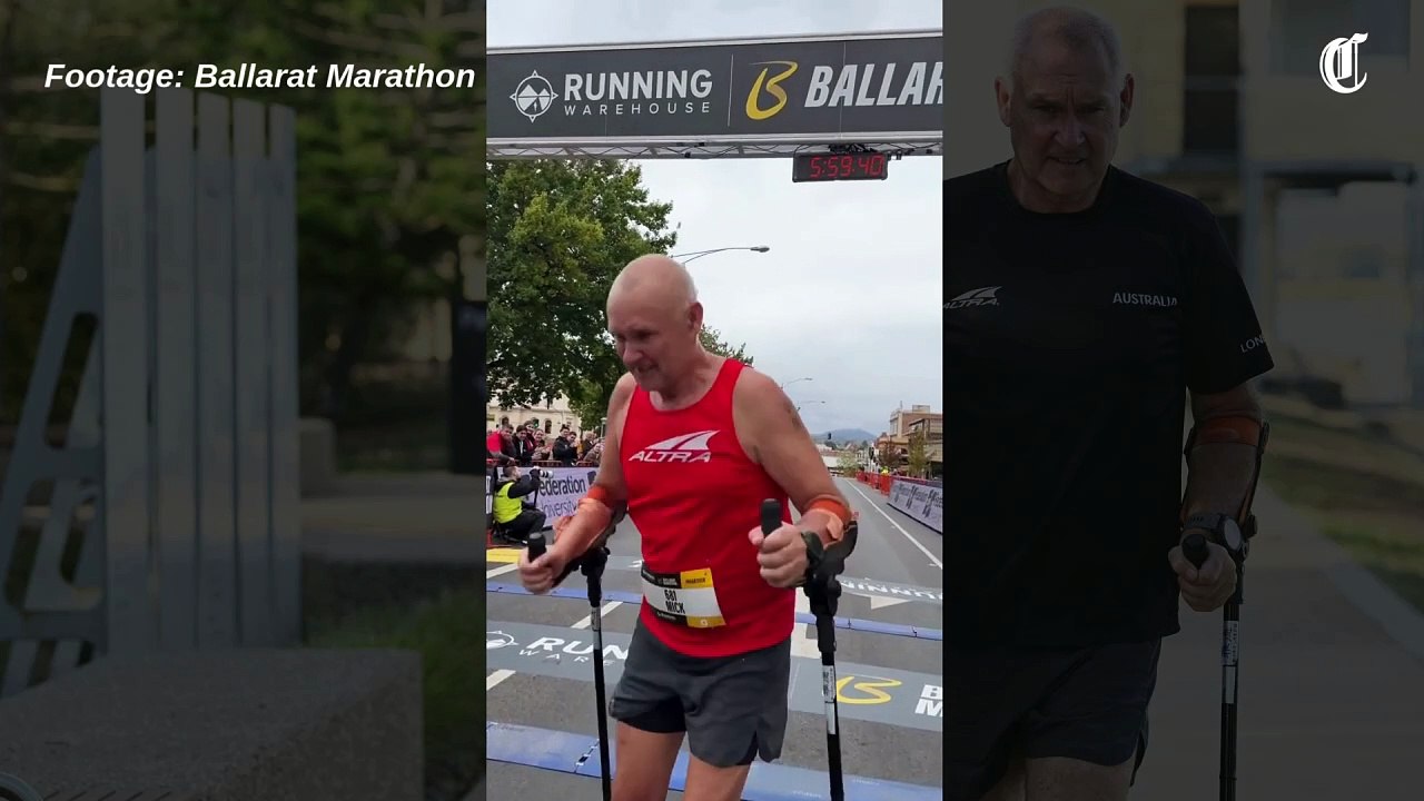 Mick Marshall completes world record at Ballarat Marathon | April 27, 2026 | The Courier