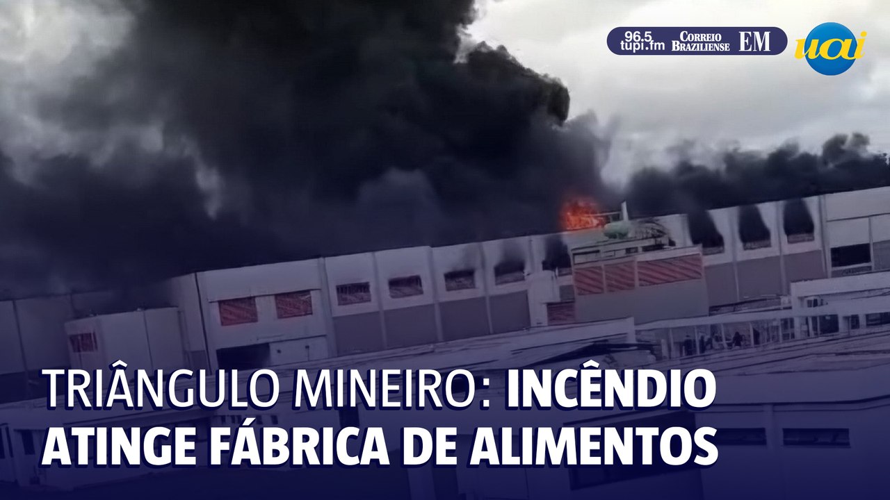 Incêndio atinge fábrica de alimentos em cidade do Triângulo Mineiro