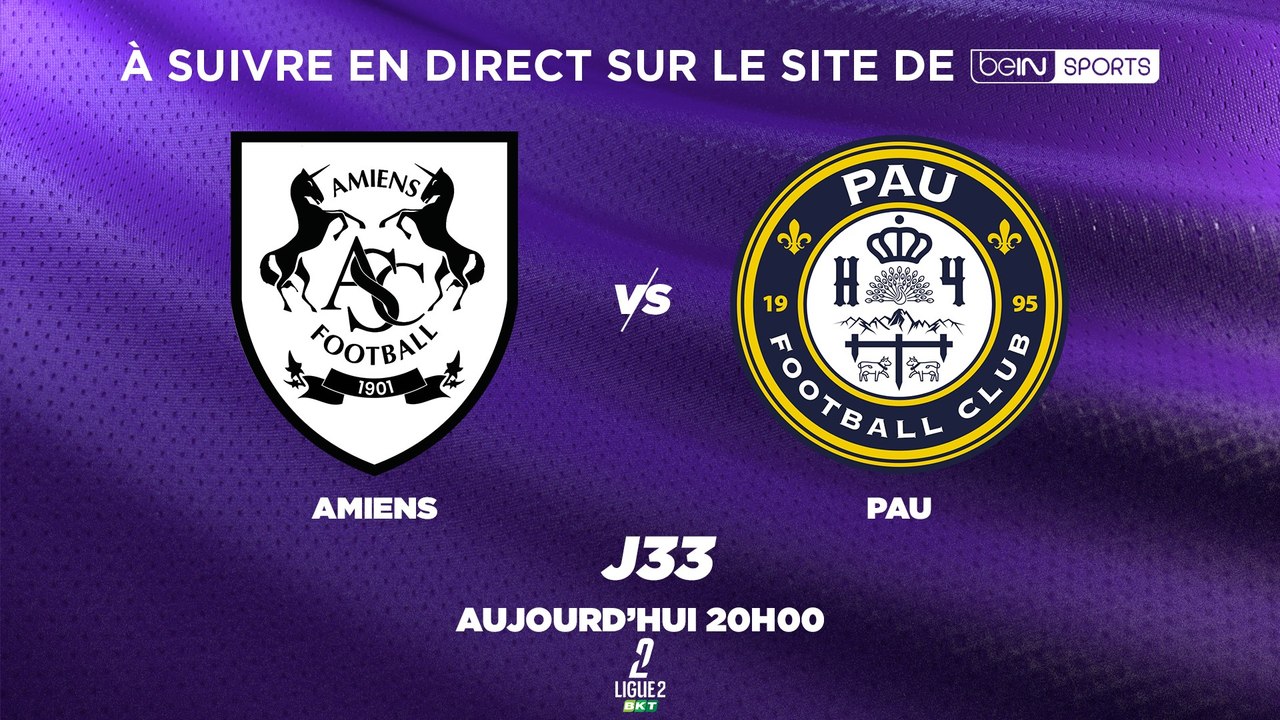 Suivez Amiens - Pau en direct streaming !