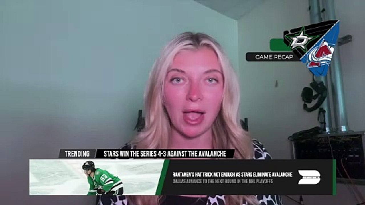 Stars Eliminate Avalanche in Game 7 Thriller! Rantanen’s Hat Trick & Johnston’s Clutch Goal