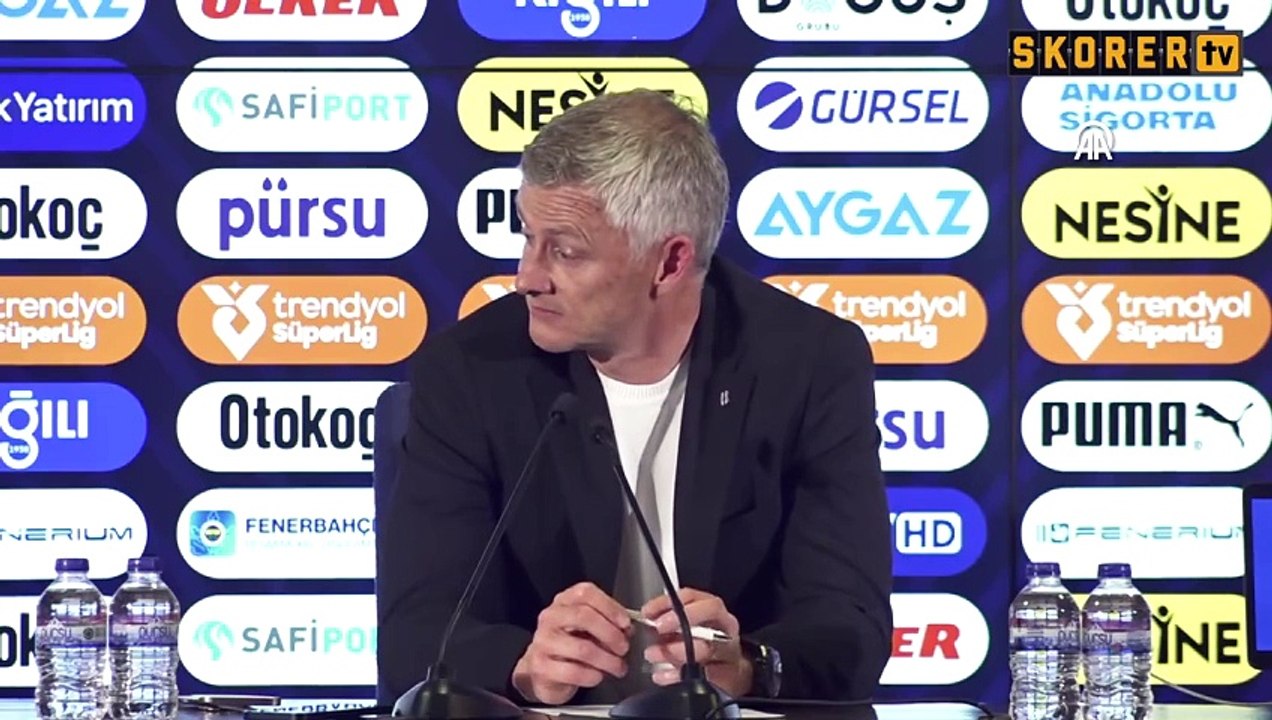 Beşiktaş Teknik Direktörü Ole Gunnar Solskjaer'in konuşması