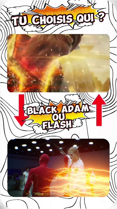 Black Adam vs flash