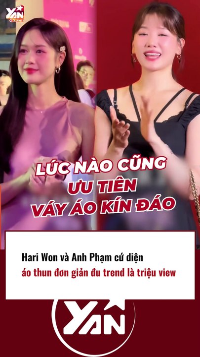 Hariwon và Anh Phạm diện áo thun đơn giản đu trend triệu view
