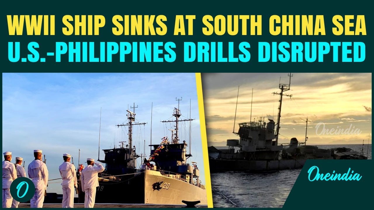 WWII Ship Sinks Before U.S.-Philippines Drill | BRP Malvar Goes Down Near Disputed Shoal