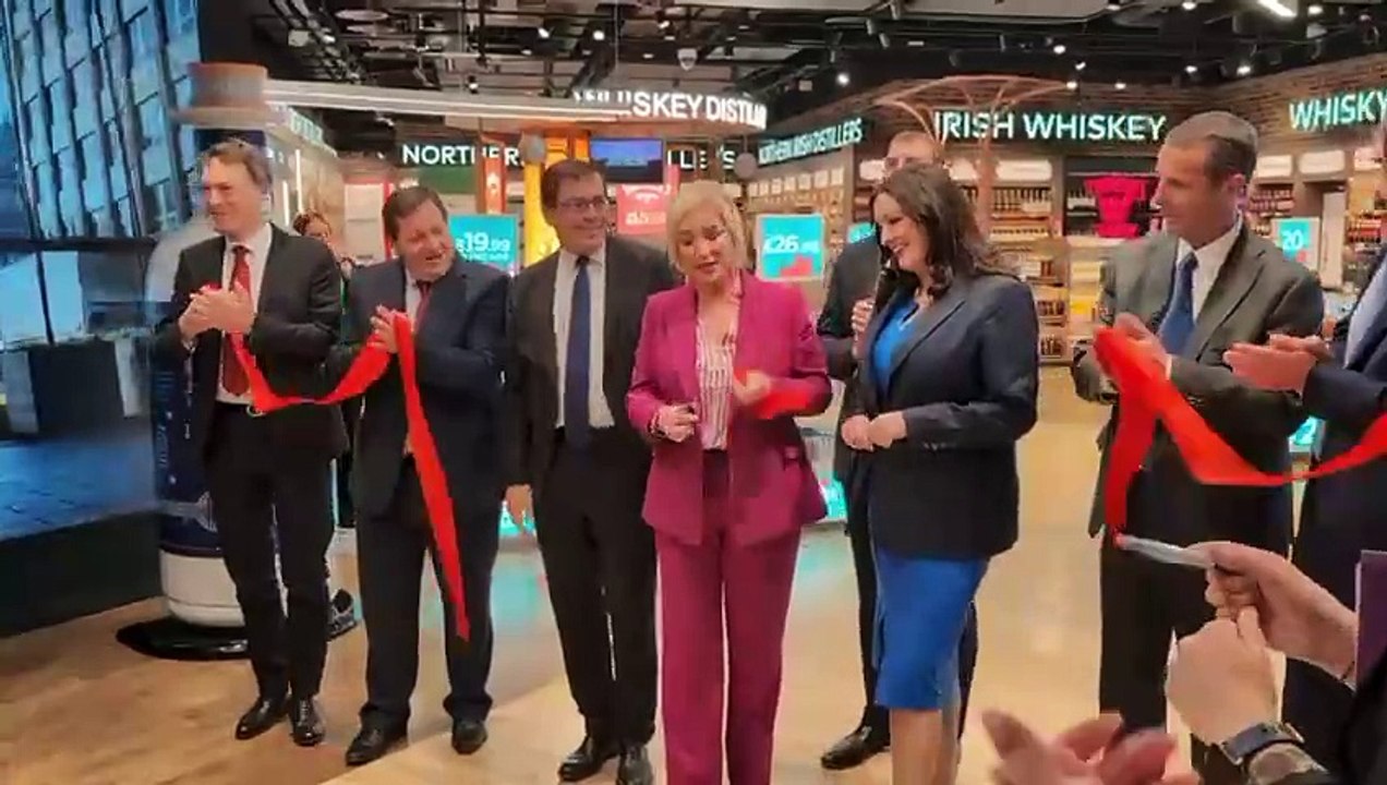 Flying high: First Minister and Deputy First Minister officially open terminal extension to Belfast International Airport