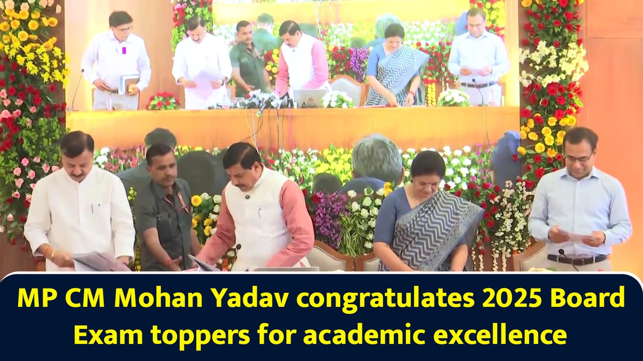 MP CM Mohan Yadav congratulates 2025 Board Exam toppers for academic excellence