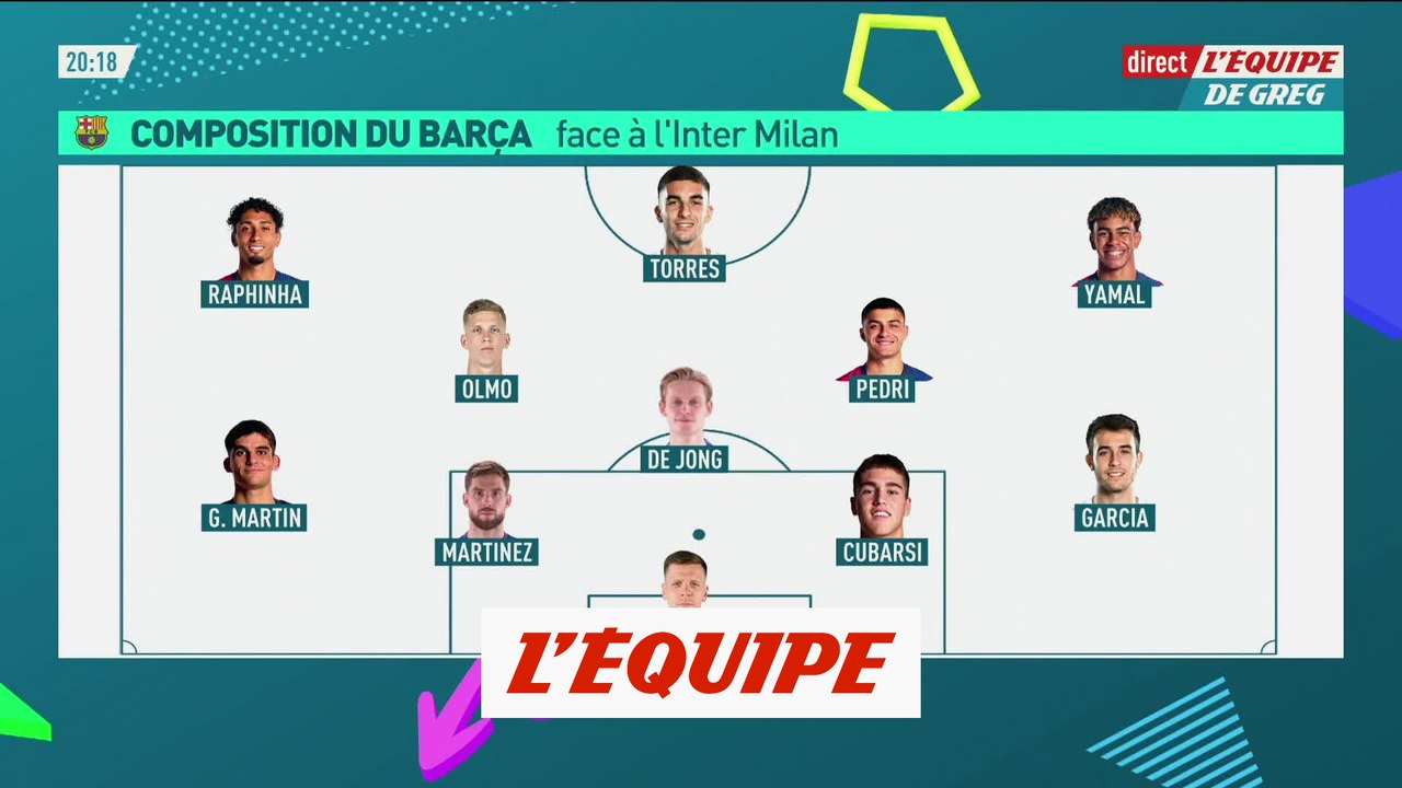 Les compositions d'Inter-Barça  - Foot - C1