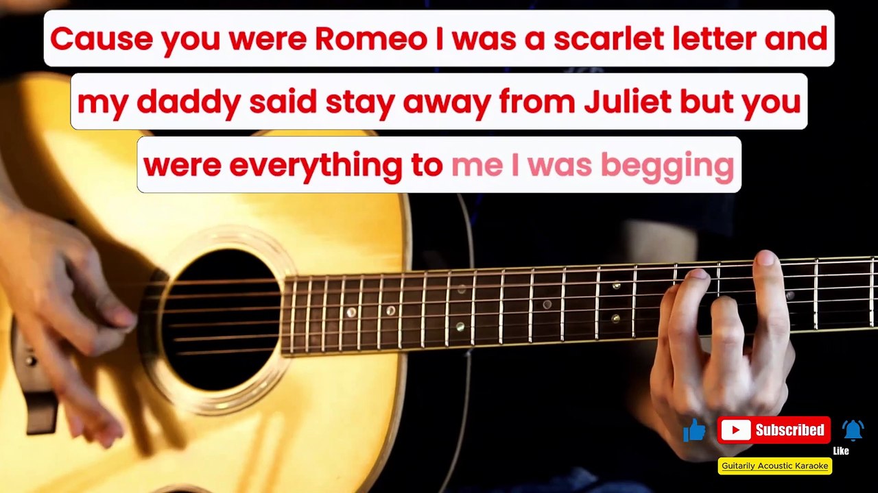 Love Story | Acoustic Karaoke | Guitarily Acoustic Karaoke