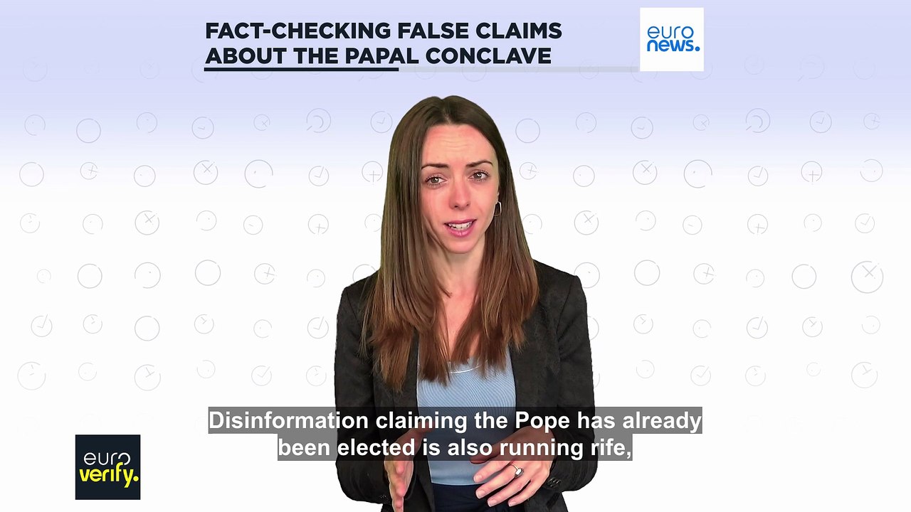 Disinformation and conspiracy theories circulate as papal conclave begins