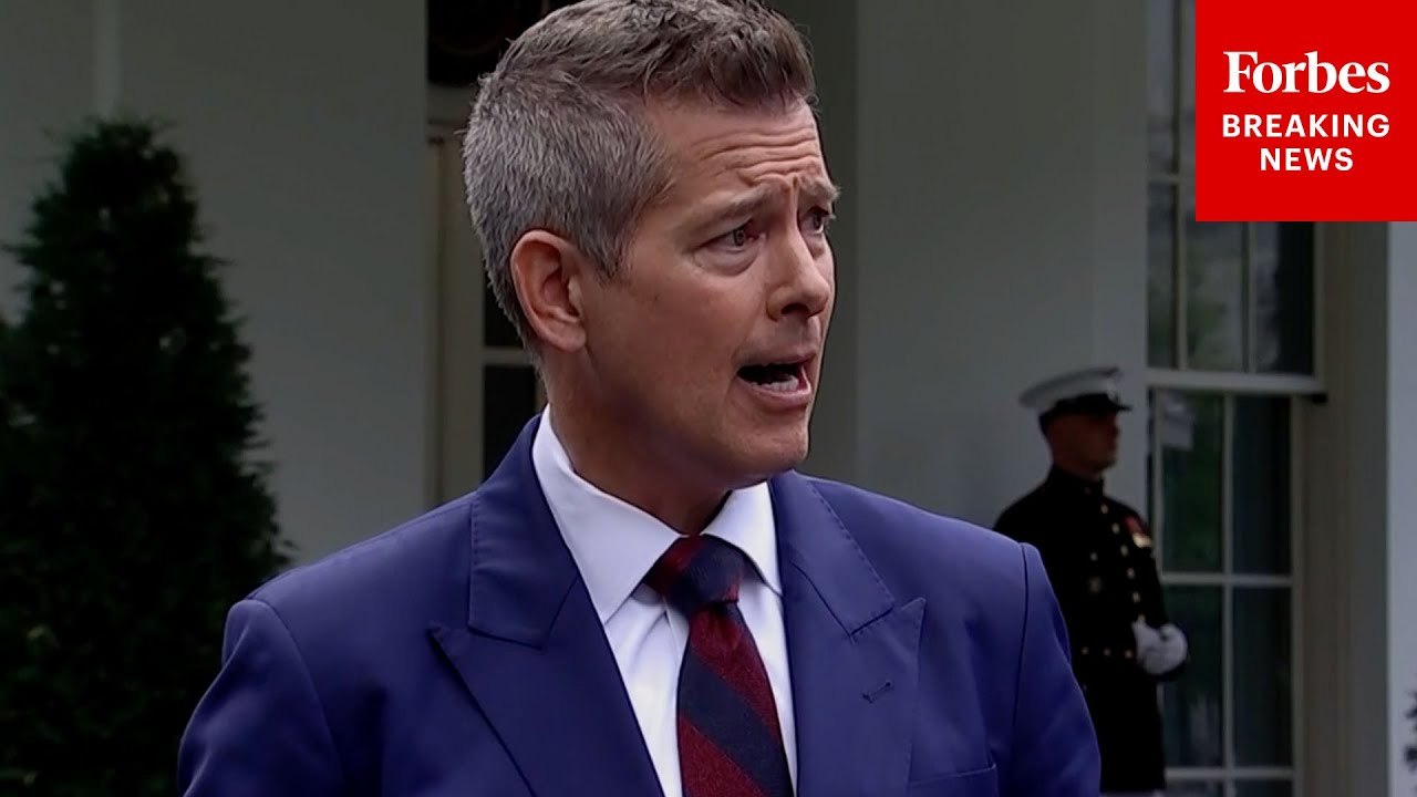 Transportation Secretary Sean Duffy Takes Reporters' Questions About Newark Airport Crisis