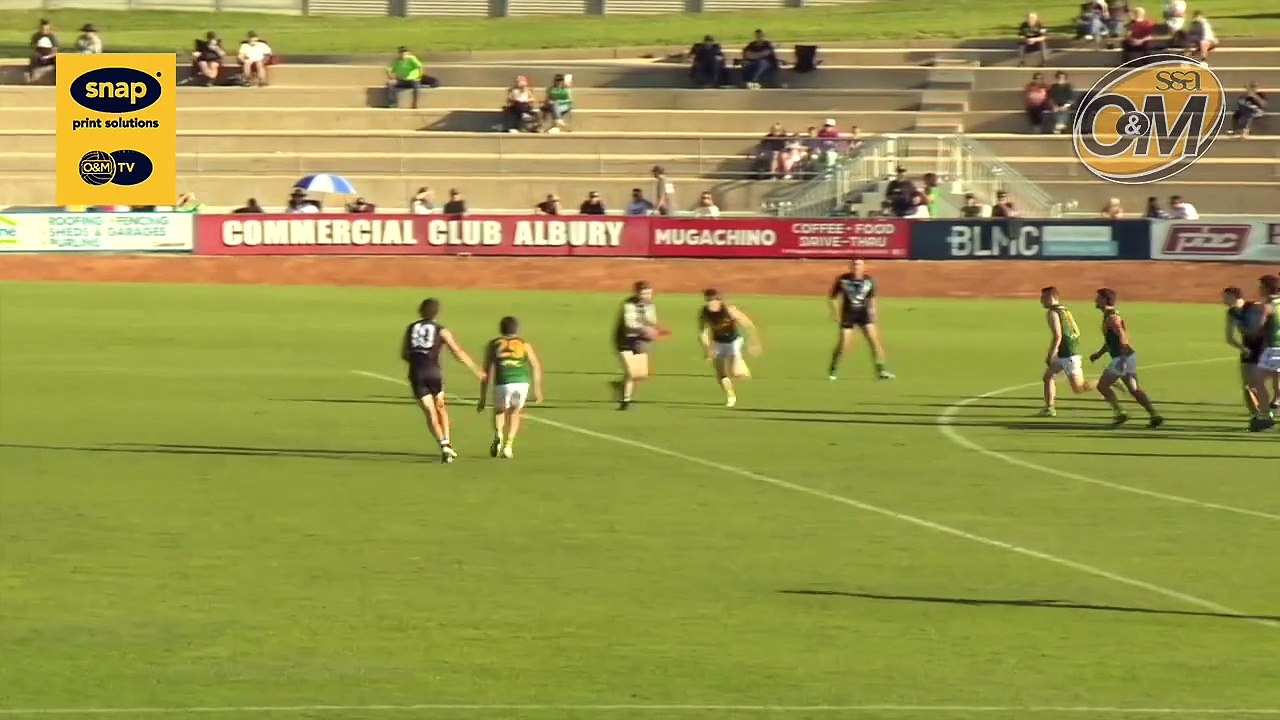 Charlie Sanson takes a strong contested mark