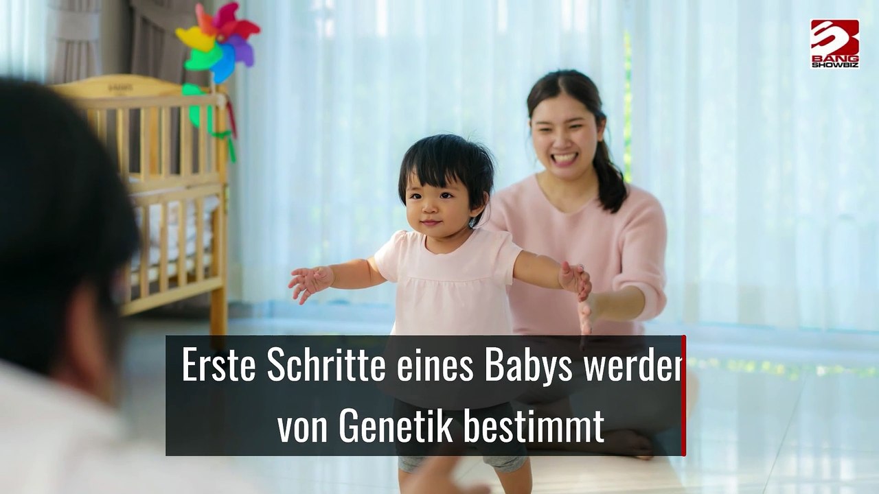 Erste Schritte eines Babys werden von Genetik bestimmt