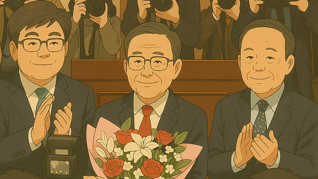 꽃다발, 손하트로 '화기애애' 했는데.... [앵커리포트] / YTN