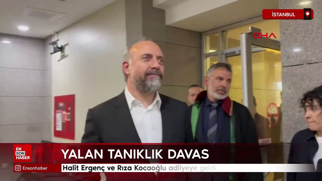 Halit Ergenç ve Rıza Kocaoğlu adliyeye geldi