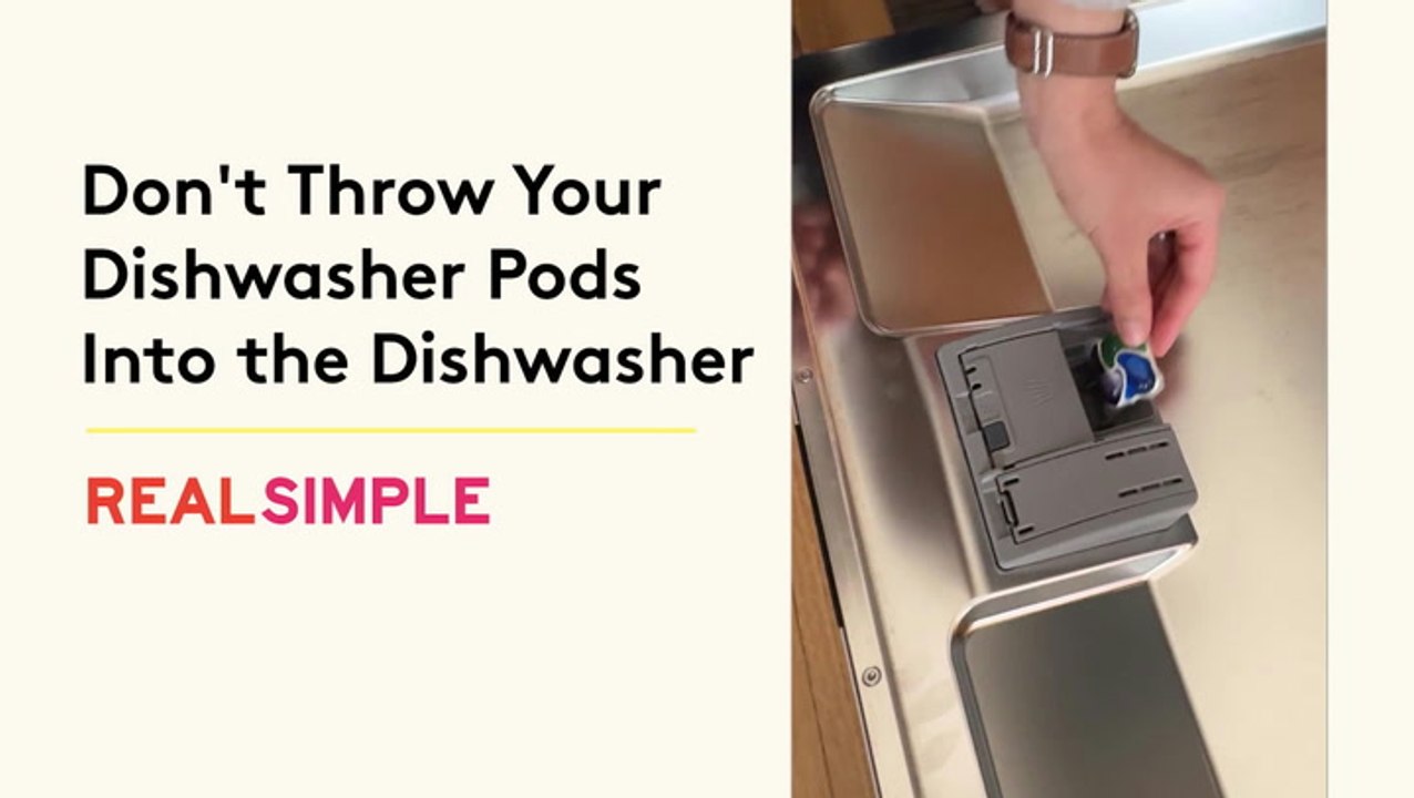 Don't Throw Your Dishwasher Pods Into the Dishwasher