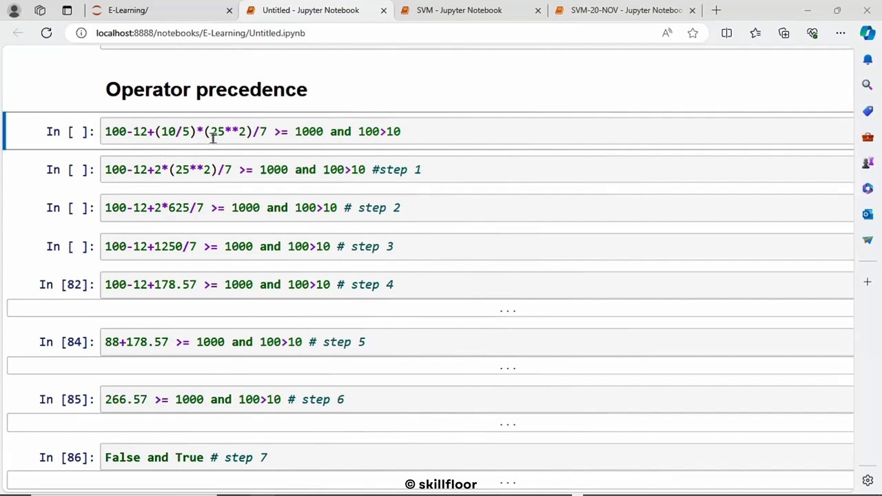 Python - Operator’s Precedence and Associativity | Python Courses in Tamil | Skillfloor
