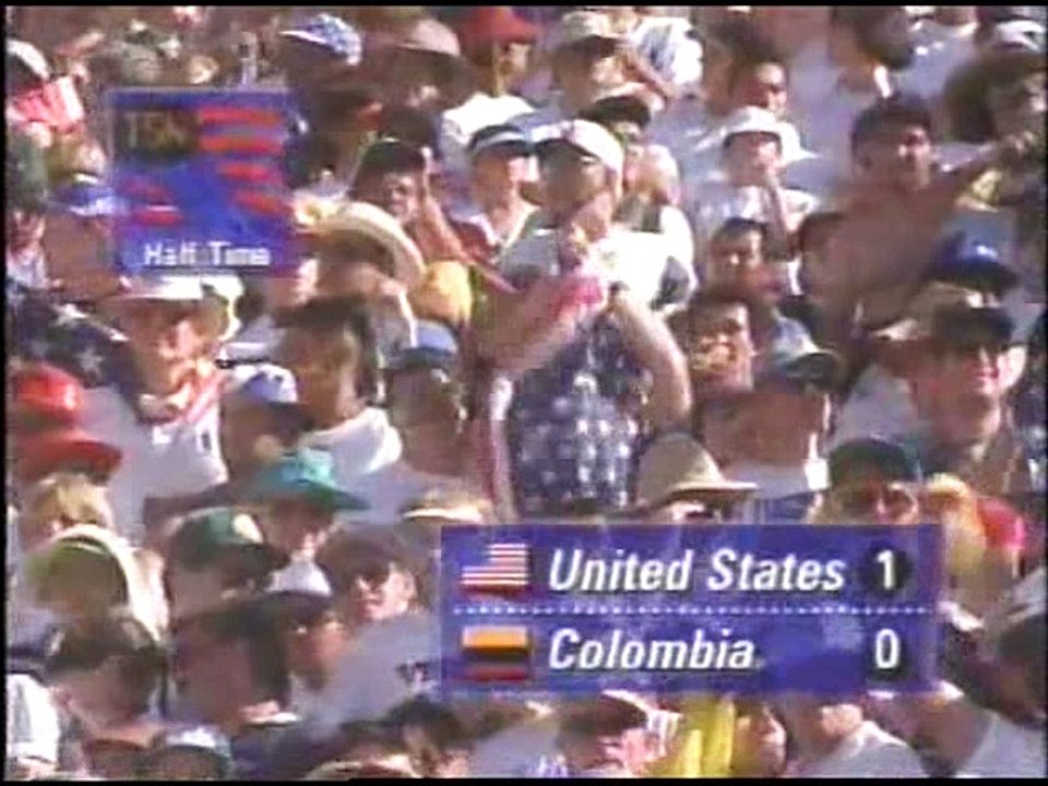 1994 FIFA World Cup: USA vs. Colombia Highlights at Rose Bowl 🇺🇸⚽