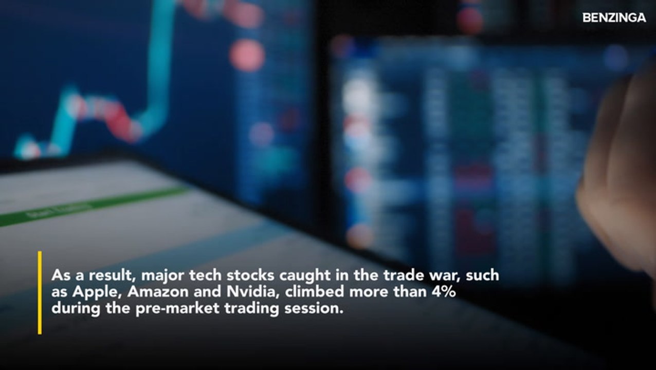 Apple, Amazon, Nvidia Rise In Monday Premarket As US, China Agree To 90-Day Tariff Truce: 'Neither Side Wants A Decoupling'
