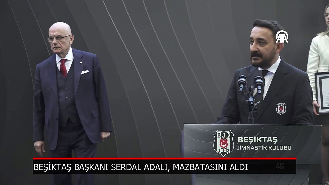Beşiktaş Başkanı Serdal Adalı, mazbatasını aldı