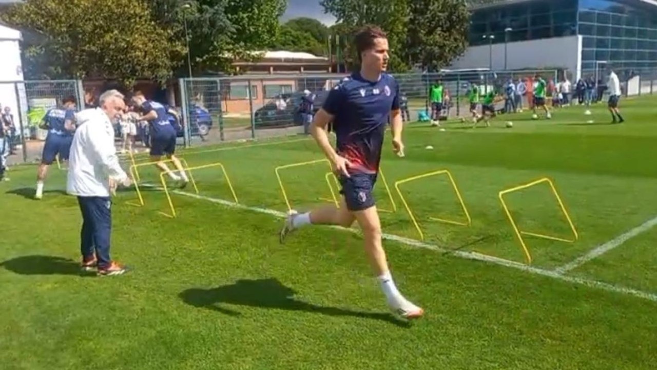 Coppa Italia, il video dell'allenamento del Bologna alla vigilia della finale contro il Milan