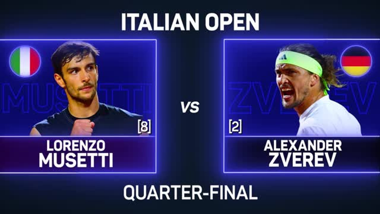 Home hero Musetti knocks out defending champion Zverev
