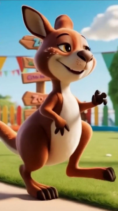 Jump Like a Kangaroo! 🦘| Animal Song for Kids #Shorts