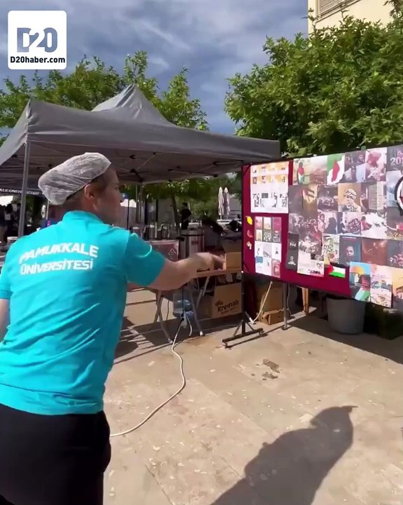 Pamukkale Üniversitesi'nde Netanyahu'ya dart okları