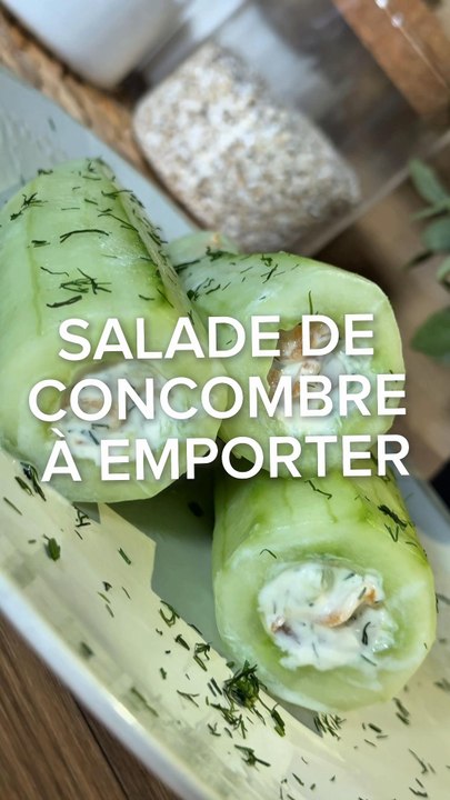Salade de concombre à emporter