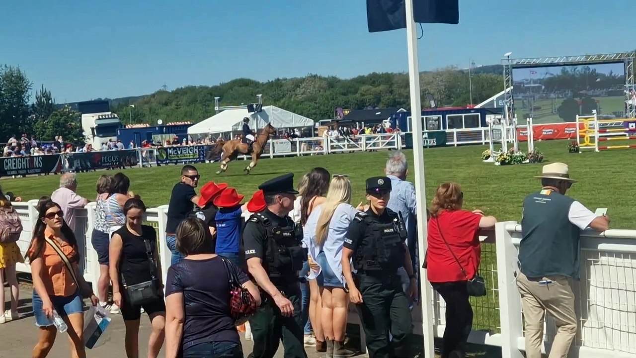 Horsejumping commentary Balmoral Belfast News Letter