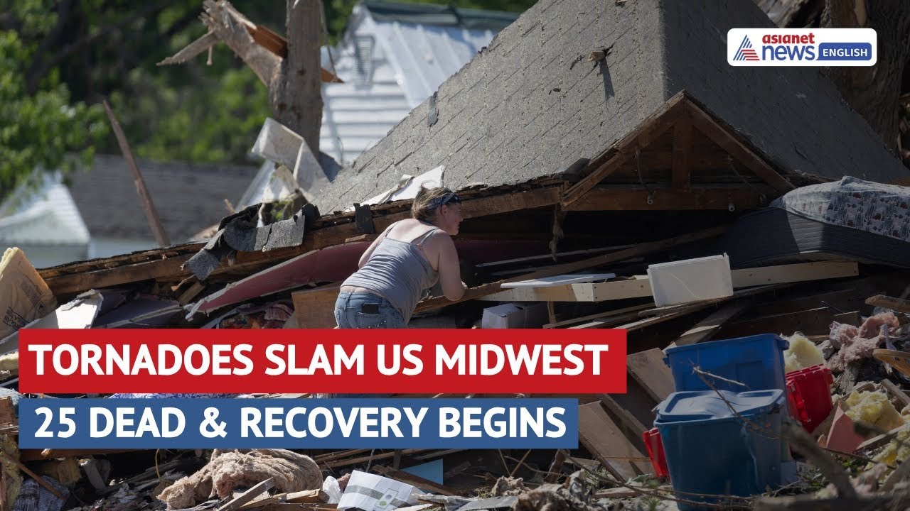 Tornadoes Slam US Midwest | 25 Dead & Recovery Begins | Asianet Newsable