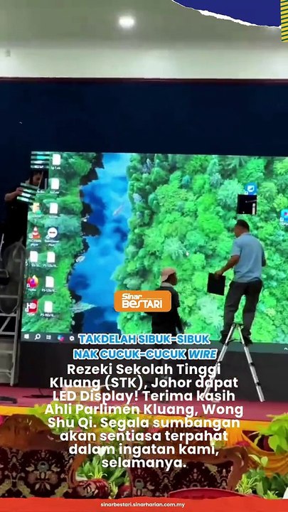 Ahli Parlimen Kluang sumbang LED Display