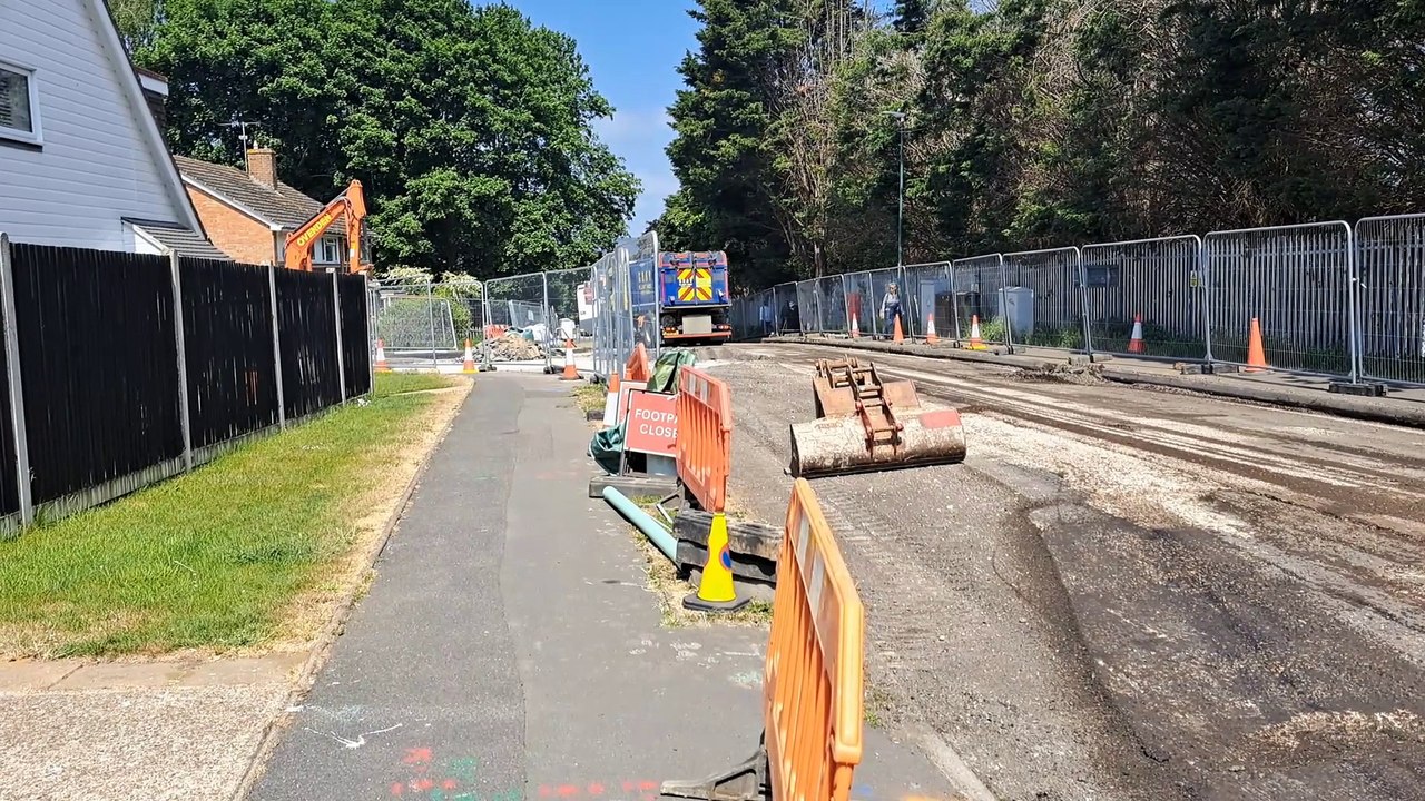 Ongoing roadworks at Forest Hill