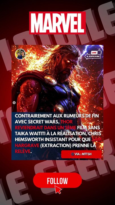 RUMEUR MARVEL THOR 5