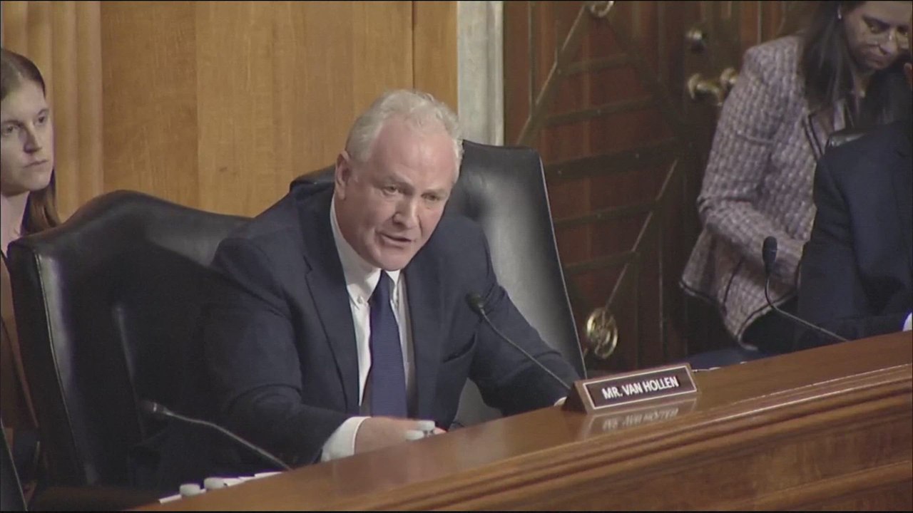 Marco Rubio clashes fiercely with Senator Chris Van Hollen in heated showdown