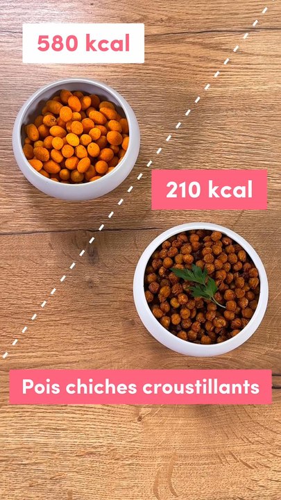 kcal cacahjuetes enrobés & pois chiches apéro