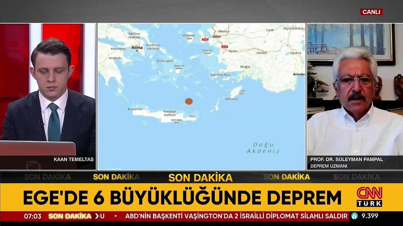 SON DAKİKA... Ege'de 6 büyüklüğünde deprem