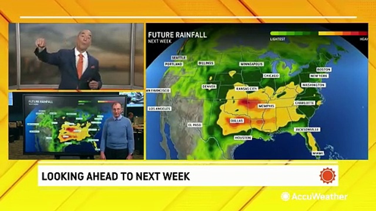 Look ahead: Cool in Northeast; Wet from Texas to Carolinas