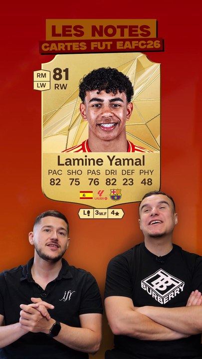 Yamal sera noté 91 sur FC 26 😲