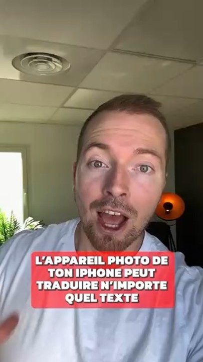 L’appareil photo de ton iphone traduit des textes