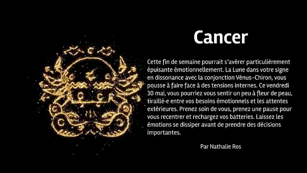 Horoscope quotidien du vendredi 30 mai 2025