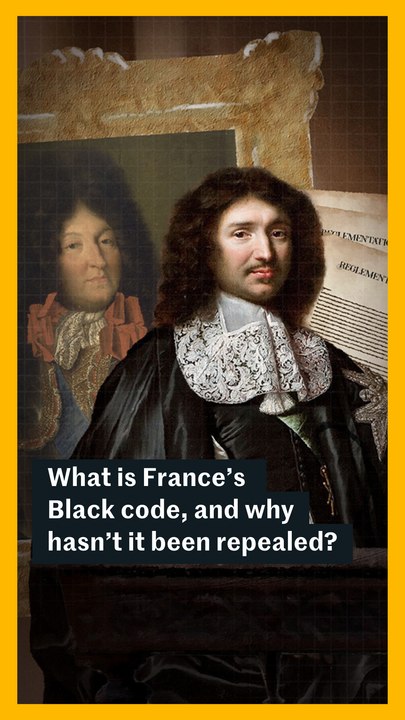 What is France's Black code and why hasn't it been repealed?