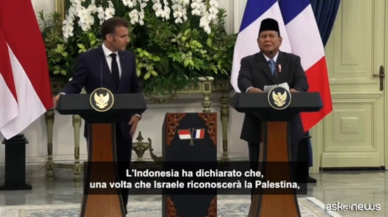 Indonesia: pronti a riconoscere Israele se Israele riconosce Palestina