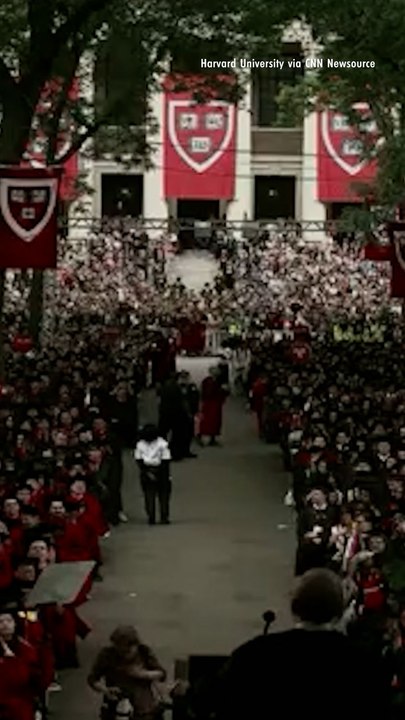 Harvard University President Gets Standing Ovation After Taking Dig at Trump During Graduation Speech