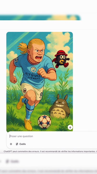 La Trend IA : joueur de foot et resume de match en style Anime (Chat GPT + ElevenLabs + CapCut) #videoia #animationia