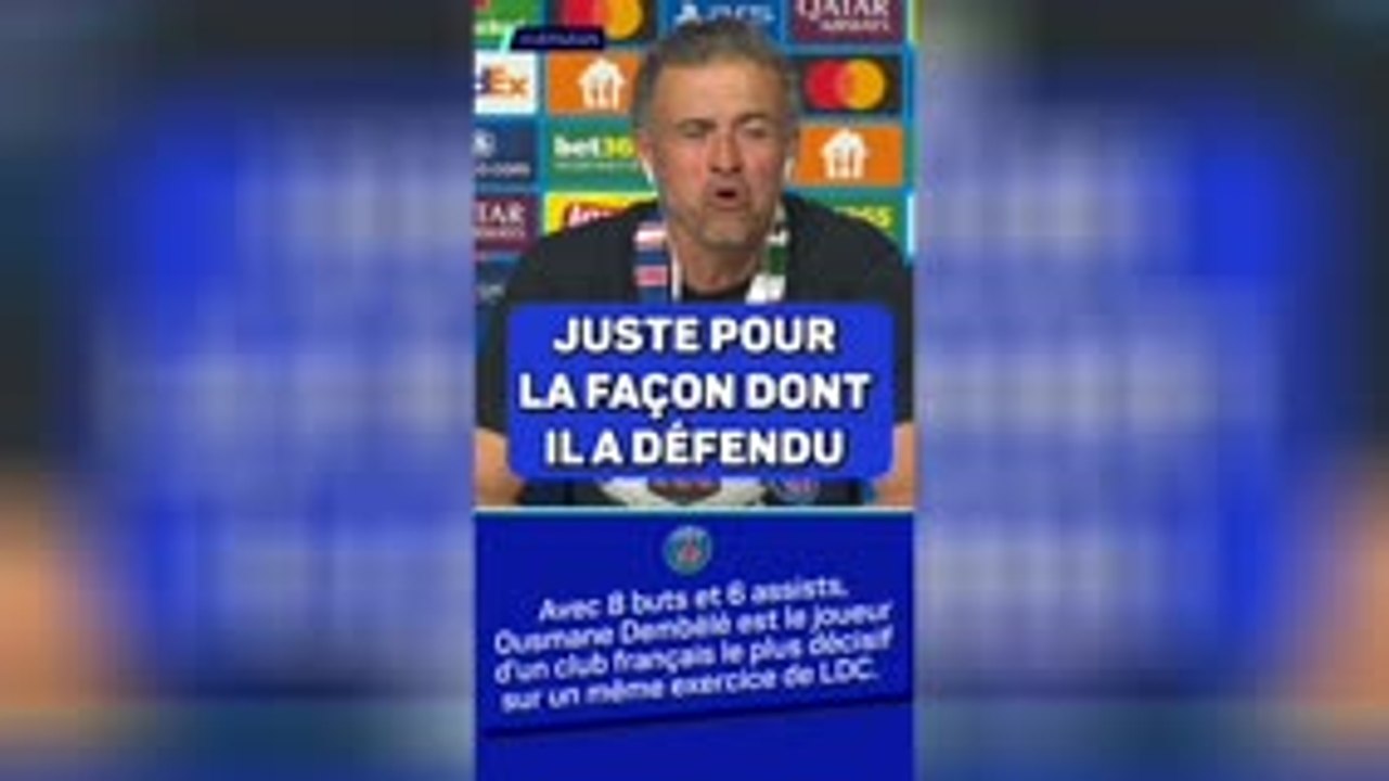 PSG - Enrique : “Dembélé mérite le Ballon d’Or”