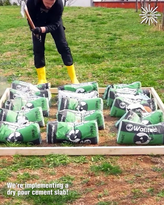 DIY Concealment coffee table & a concrete slab